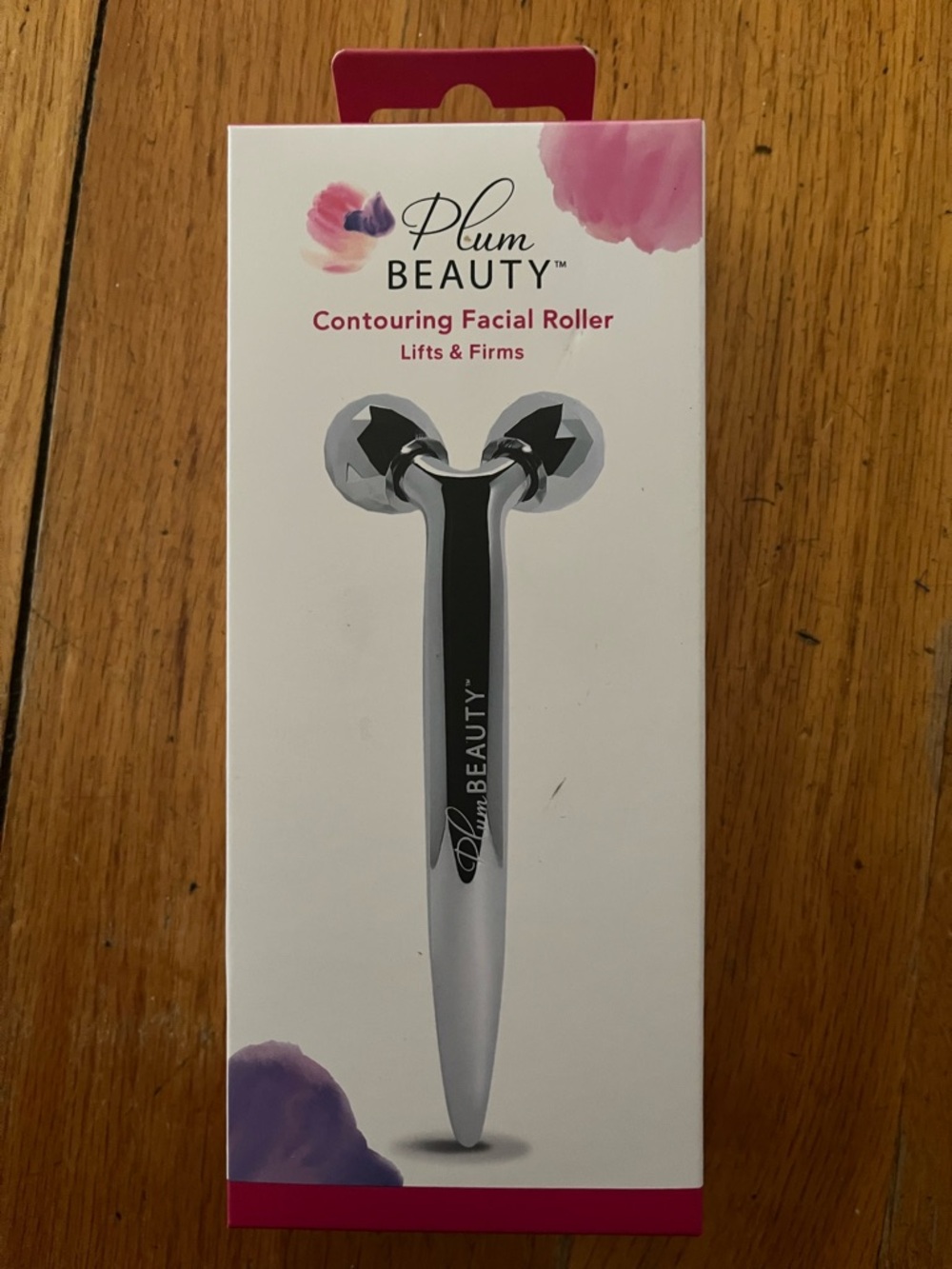 Plum Beauty Contouring Facial Roller - Silver
